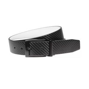 NIKE MENS LEATHER TEXTURED‎ REVERSIBLE GOLF BELT BLACK/WHITE SIZE:  40